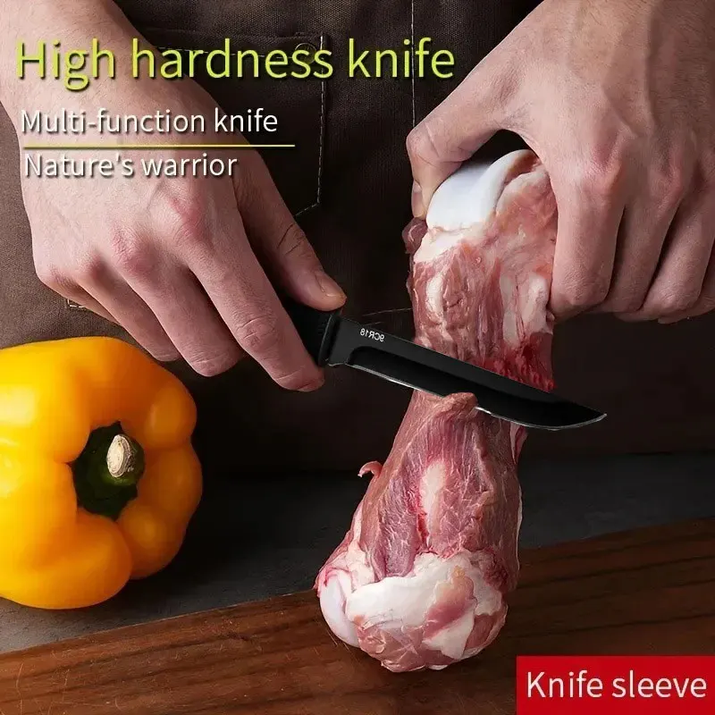 Stainless steel fruit knife pocket knife Kitchen fruit slicing vegetable meat and bone knife Kitchen supplies