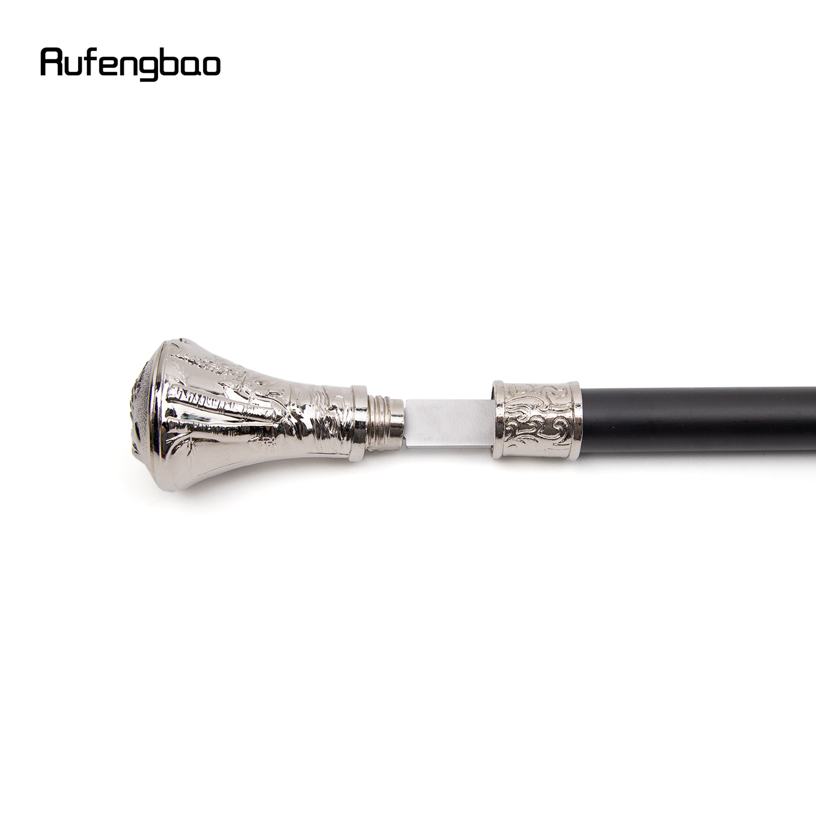 Águia branca hawk cabeça totem alívio bengala com placa escondida auto defesa moda placa de cana cosplay crosier vara 93cm