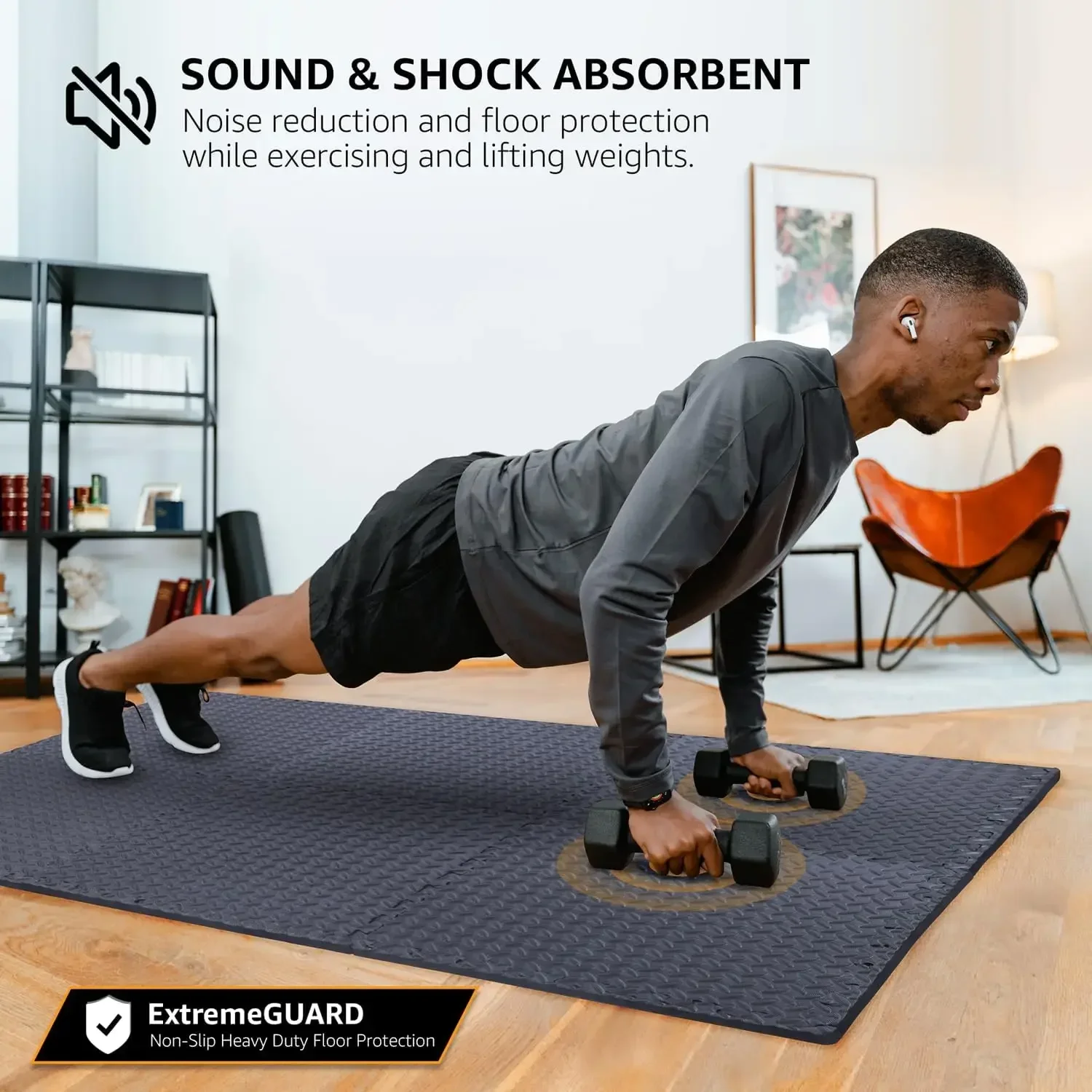 HighQuality 24 Pack, 96 SQFT 1/2" Extra Thick Exercise Mat Home Gym or Floor Padding High-Density EVA Interlocking Foam onsale