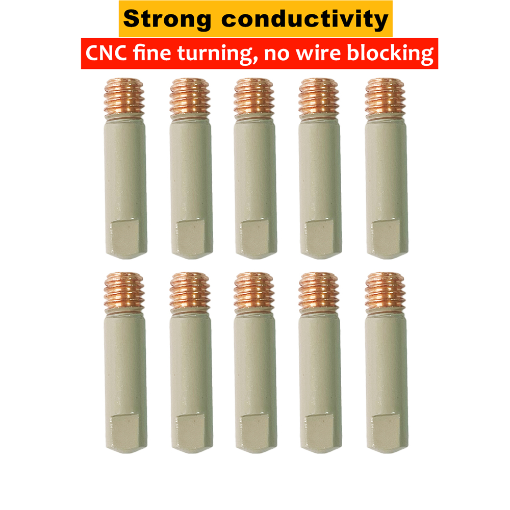 2/5/10PCS MB-15AK 14AK Punte di contatto di saldatura Rivestimento Proteggi 25mm M6 Punta dell'ugello del gas 0.8/1.0/1.2mm MIG Torcia di saldatura Parte dello strumento
