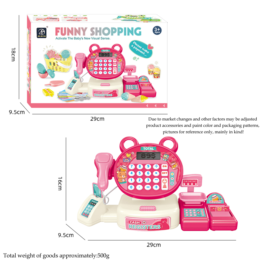 Dzieci bawią się w domu zabawka elektryczna symulacja supermarket kasa fiskalna kreskówka żaba zwierzęcy wózek na zakupy komputer prezent dla dziecka