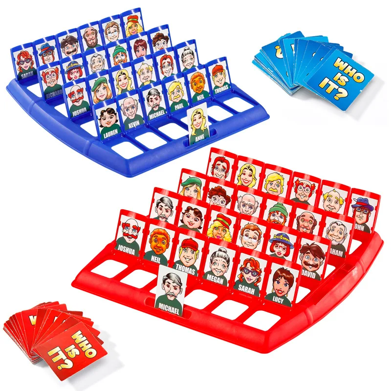 Adivinhe que eu sou jogo de tabuleiro interação pai-filho brinquedo raciocínio lógico quebra-cabeça das crianças adivinha-me você meu personagem tabuleiro de xadrez
