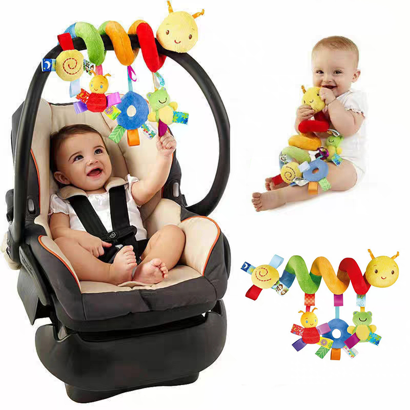 11 Uds opcional, campana para cuna de bebé, sonajero para cochecito de bebé, campana colgante, pellizco multifuncional, colores brillantes para atraer la atención del bebé