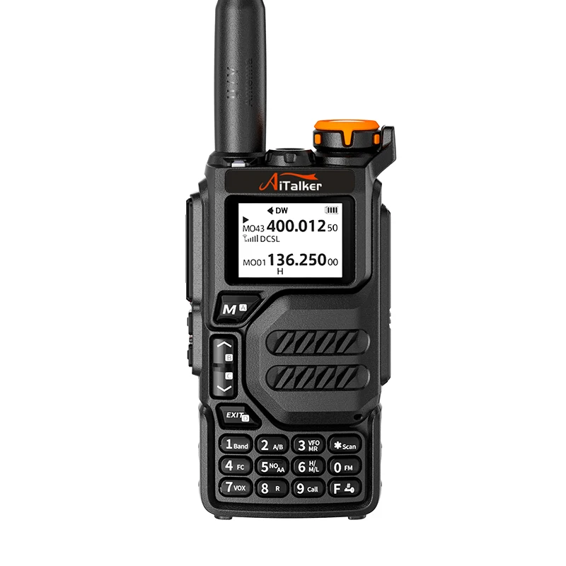Quansheng Walkie Talkie UV-K5 Long Range Air Dual-Band 2-Wege-Radio 5 W High Power 1600 mAh Tragbares 200-Kanal-freies TPYE-C-Kabel