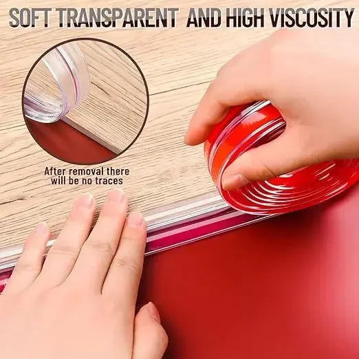 1/2M Tischkantenschutz Silikon Baby Schutz Streifen Klebeband Selbstklebend Kollisionssicher Kinder Sicherheit Möbel Eckenschützer