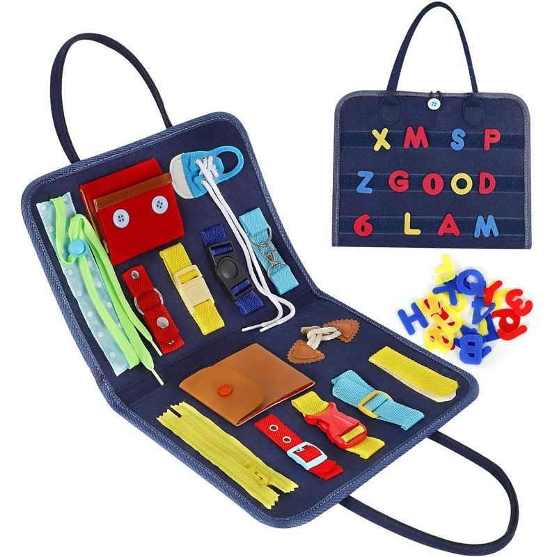 幼児教育用ビジーボード、子供用セルフケア能力トレーニング、おもちゃのスキル、可動式、幼稚園の教科書とt