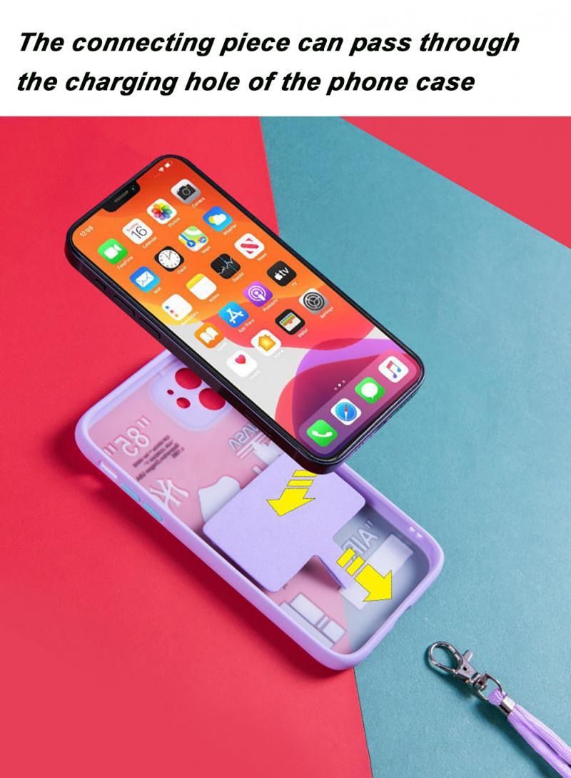 NEW Adjustable Phone Lanyard Detachable Neck Cord Lanyard Strap Carabiner Compatible Pendant With Card For Mobile Key Fob Colors