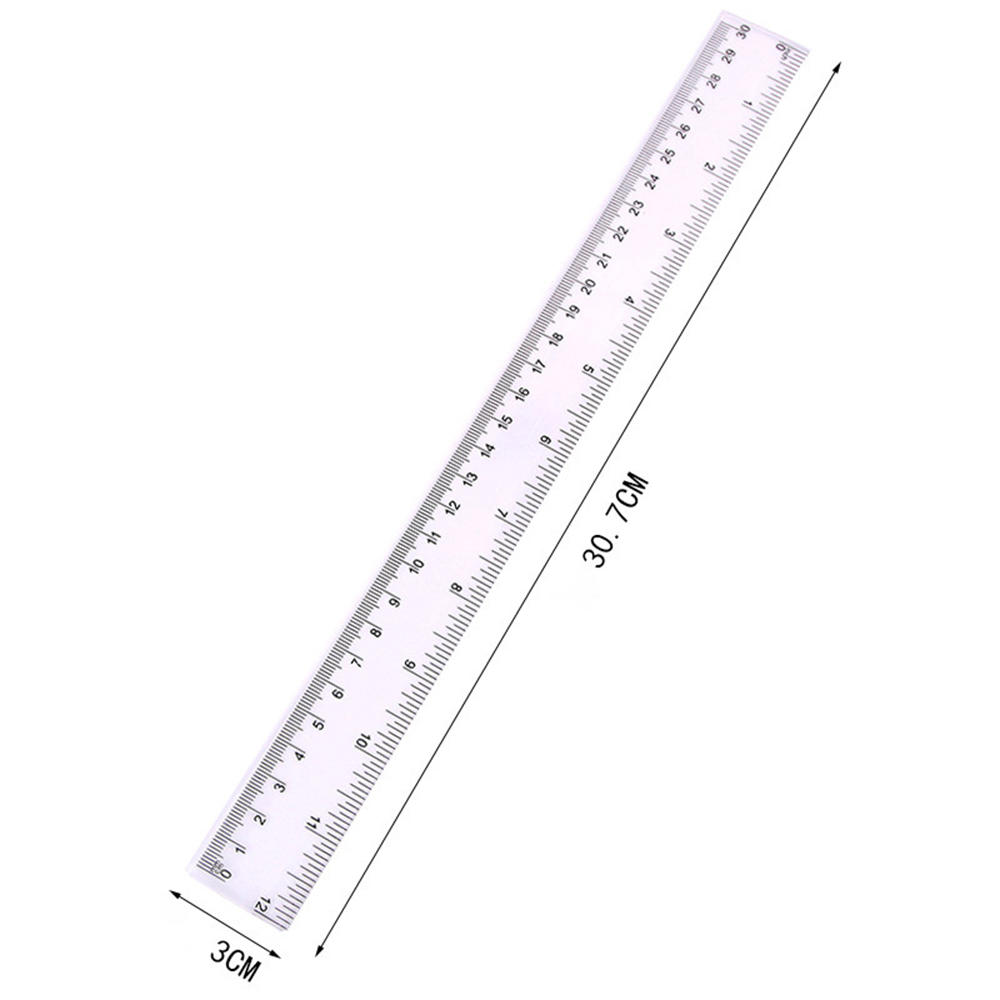 4 Teile/paket Bunte Transparente Kunststoff Gerade Herrscher 30cm Kawaii Schreibwaren Zeichnung Schule Büro Liefert Kinder Student Preis