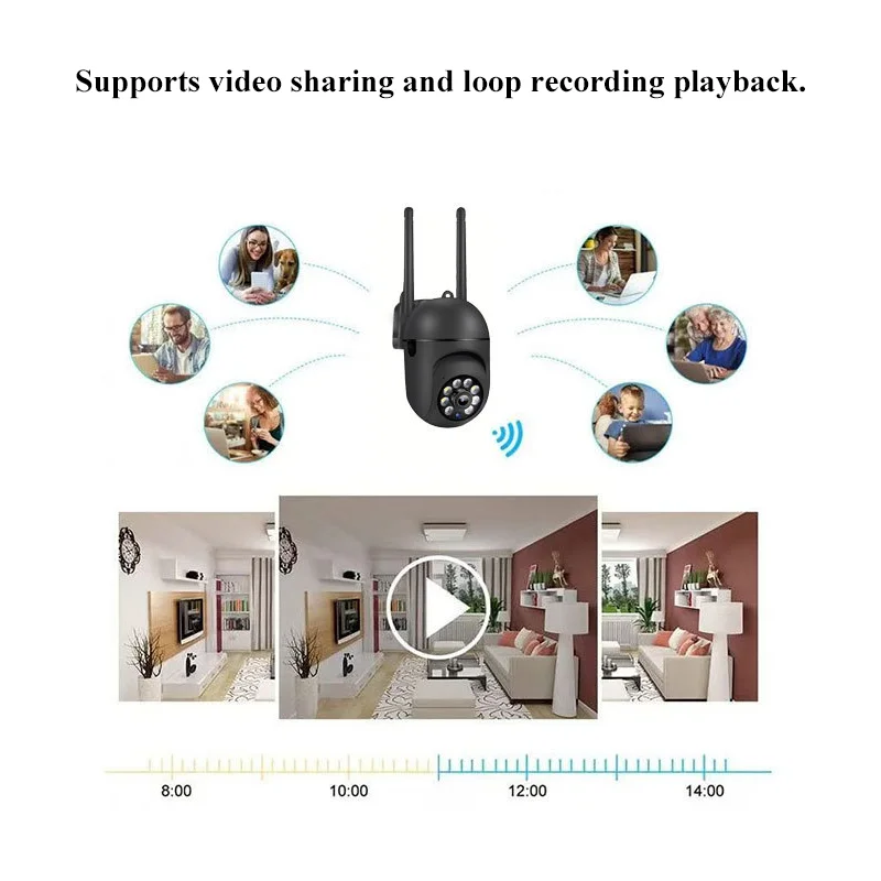 "Minion" Style 2K HD Indoor WiFi Camera - Night Vision, Remote Viewing, Wall Mountable for Home Security