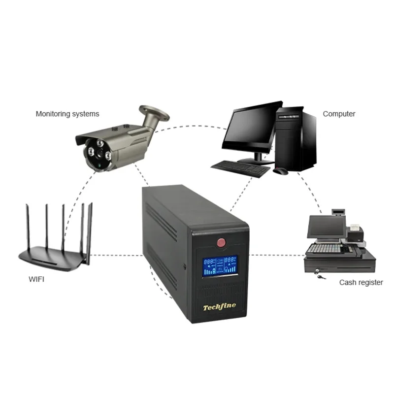 800VA 480W sin conexión STANDBY UPS 600VA 650VA 800VA 1000VA 220V UPS UPS de respaldo para computadoras de escritorio