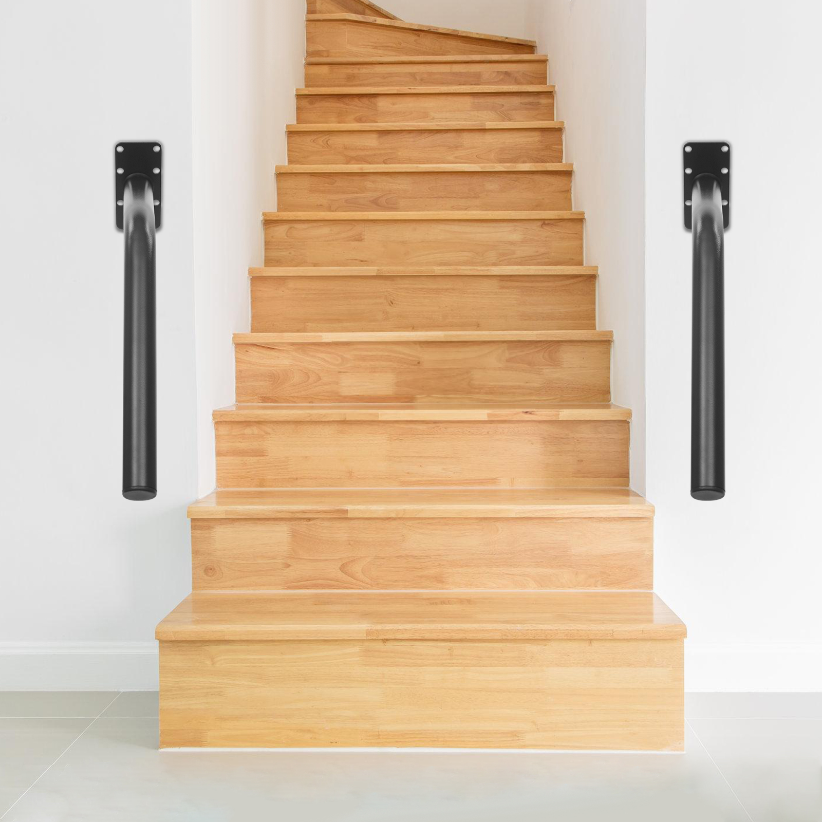 2 Stück Treppenhandläufe, korrosionsbeständige Treppenhandläufe, einfach zu verwendende Handläufe für Treppen/Terraces im Innen- und Außenbereich