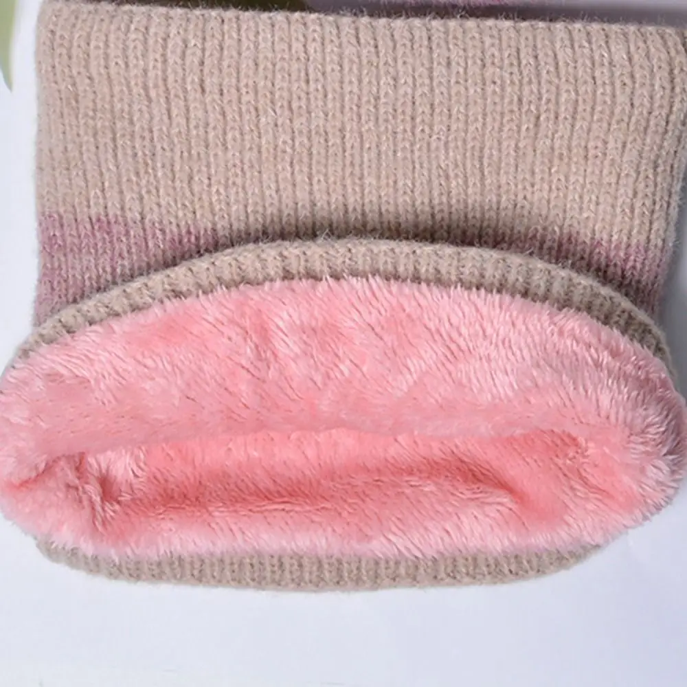 Moda addensare morbido cappello sciarpa Set antivento a prova di freddo caldo scaldacollo foderato in pile berretto per l'autunno inverno
