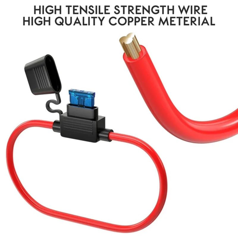 5/10pcs In Line Car Mini Blade Adapter Fuse Holder Splash-proof for 12V Wire Cutoff Switch Socket Damp Proof Splash