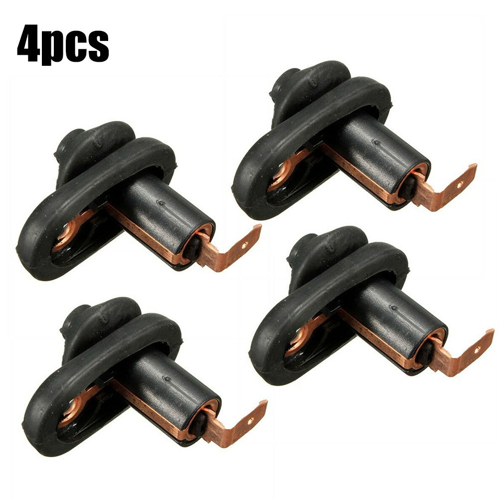 Universal preto carro interior porta luz interruptor, lâmpada interruptor, botão do veículo, 4pcs