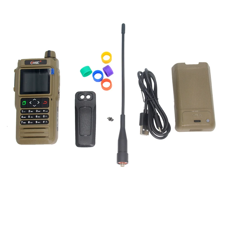 Walkie Talkie VR-N76 con posicionamiento GPS, resistente al agua, Bluetooth, función APRS, Radio bidireccional