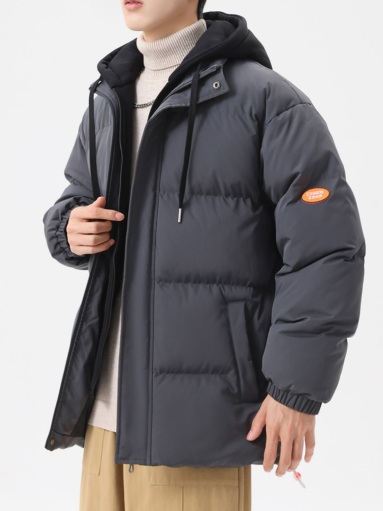 Plus size jaqueta de inverno masculina grosso quente parka casaco coreano moda algodão acolchoado térmico outerwear com capuz jaqueta corta-vento 8xl