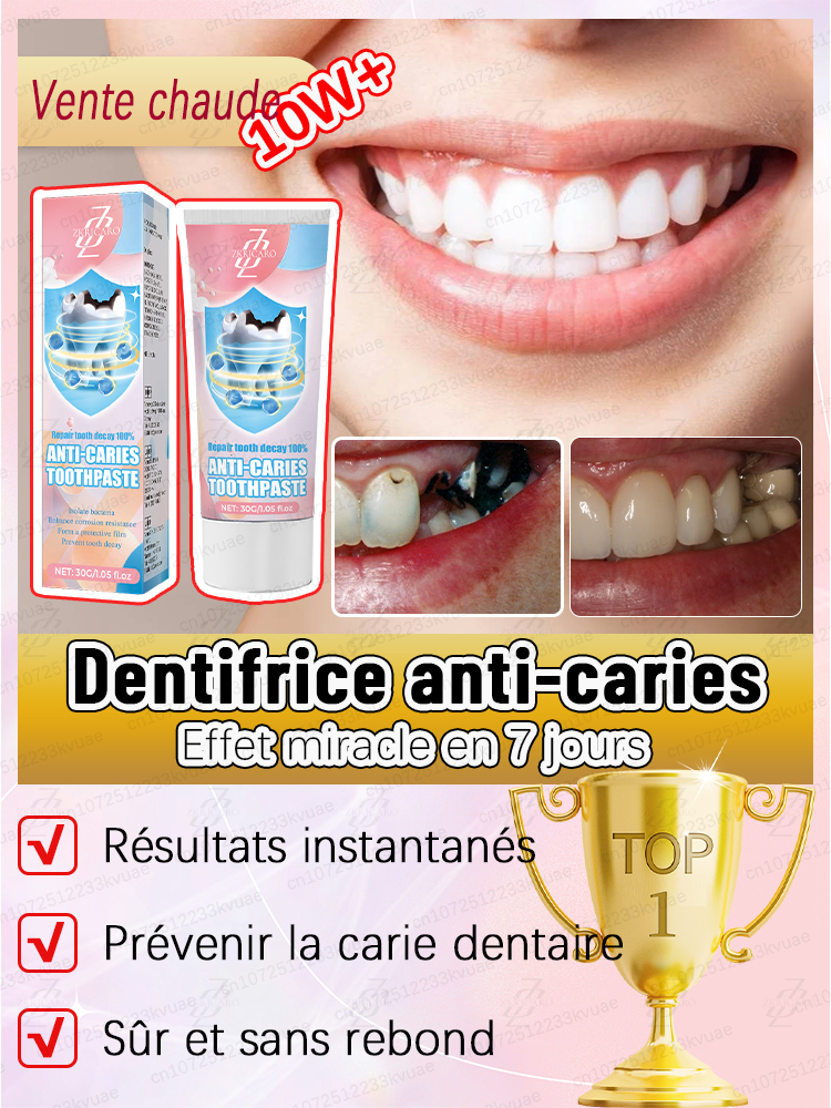 Réparer la carie dentaire, se débarrasser des maux de dents, restaurer et blanchir les dents