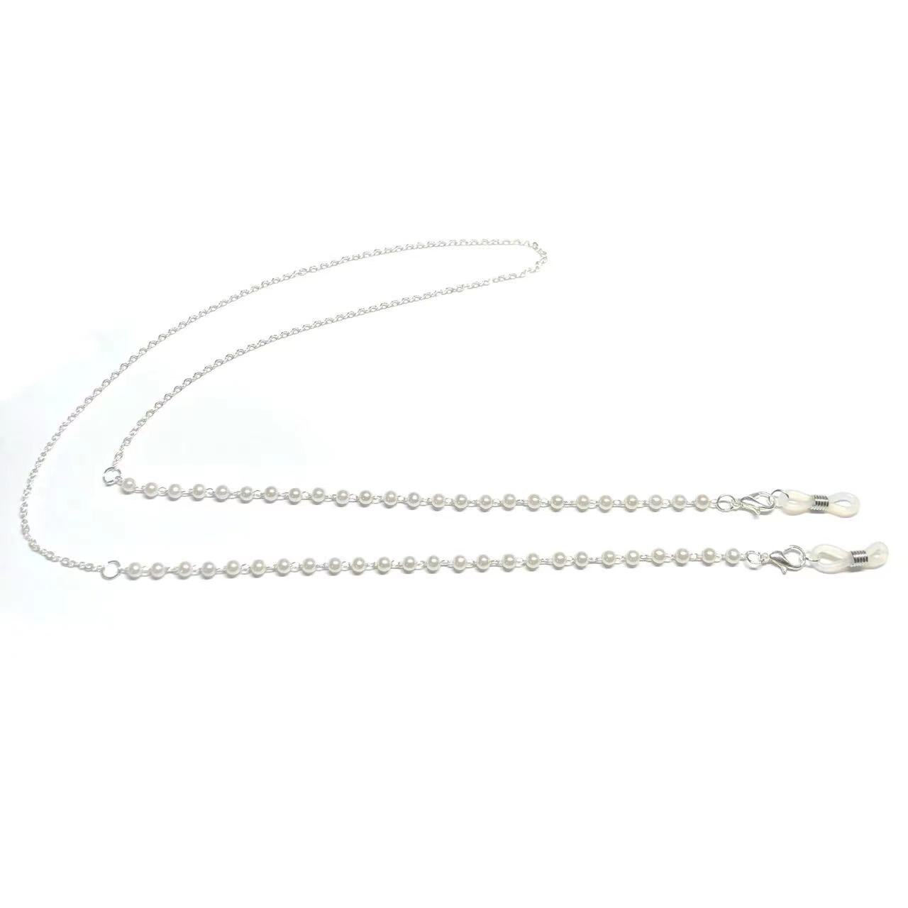 2 PCS 새로운 안경 체인 진주 안경 체인 안티 분실 마스크 체인 안경
