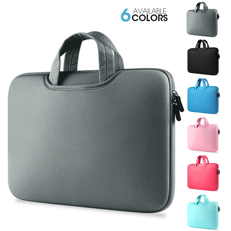 Bolso de mano para ordenador portátil 11 12 15 15,6 pulgadas para Xiaomi MacBook Air Pro 13 funda 14 funda para ordenador portátil accesorios para Pc mujeres
