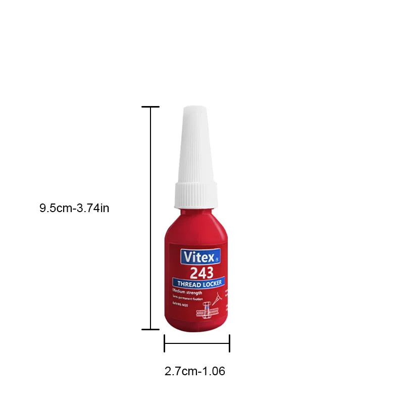 Screw Lock Threadlocker Red Screw Glue Thread Locking Agent Anaerobic Glue Anti-loose Universal Thread Sealants