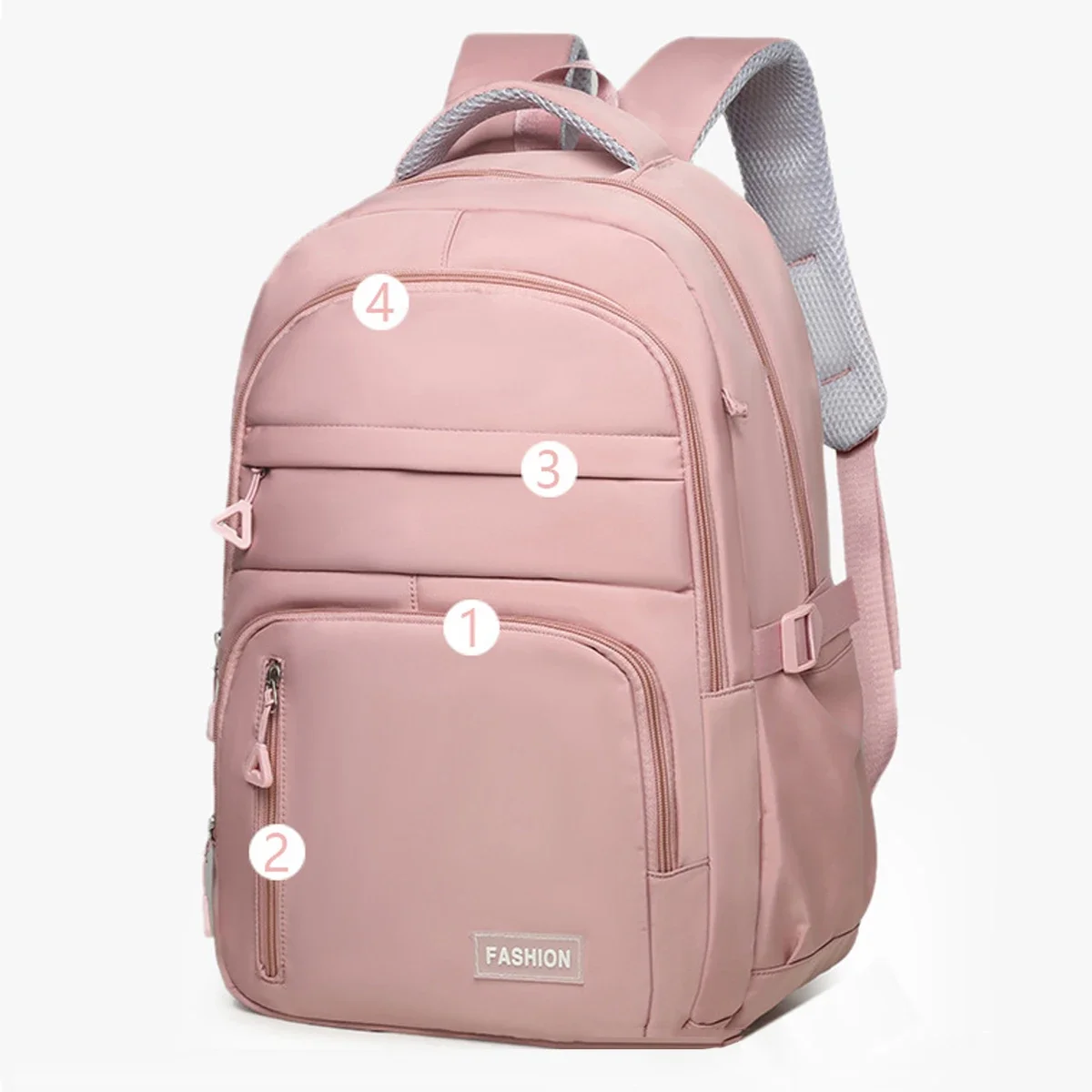 Mochila para estudiantes universitarios de gran capacidad, bolsa ligera para la columna vertebral, mochila de viaje para deportes al aire libre, con bolsillo para computadora en el interior