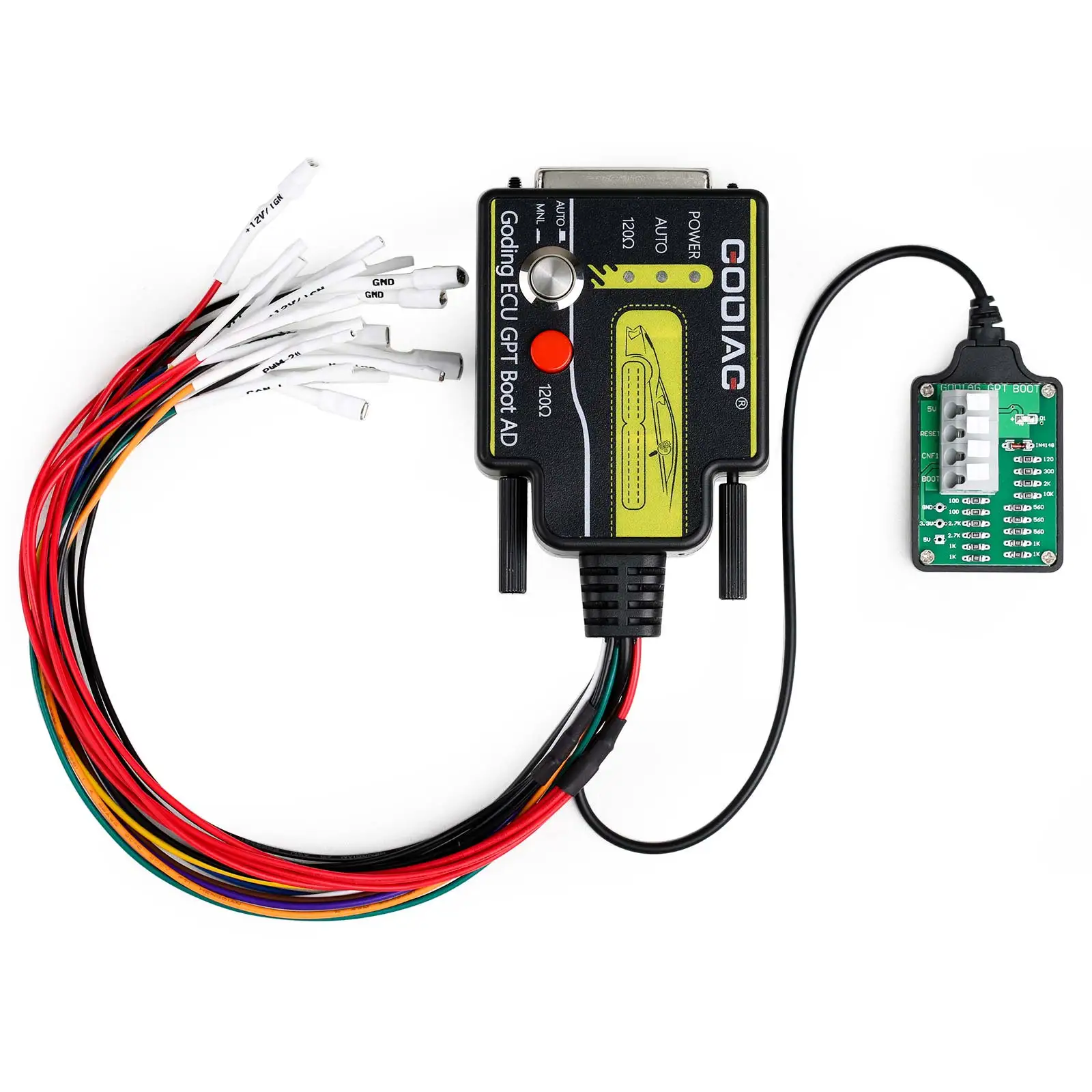 Godiah ecu gpt boot obd2 ecu diagnóstico ler & escrever adaptador trabalho com protocolo obd2 padrão openport gt100 j2534