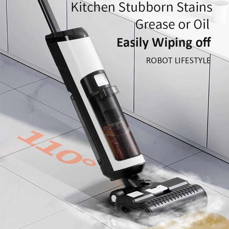 2025 High End Cordless Wet Dry Handheld Steam Vacuum Cleaner RL9Max 14000Pa Strong Suction Brushless Low Noise Work Time 40mins
