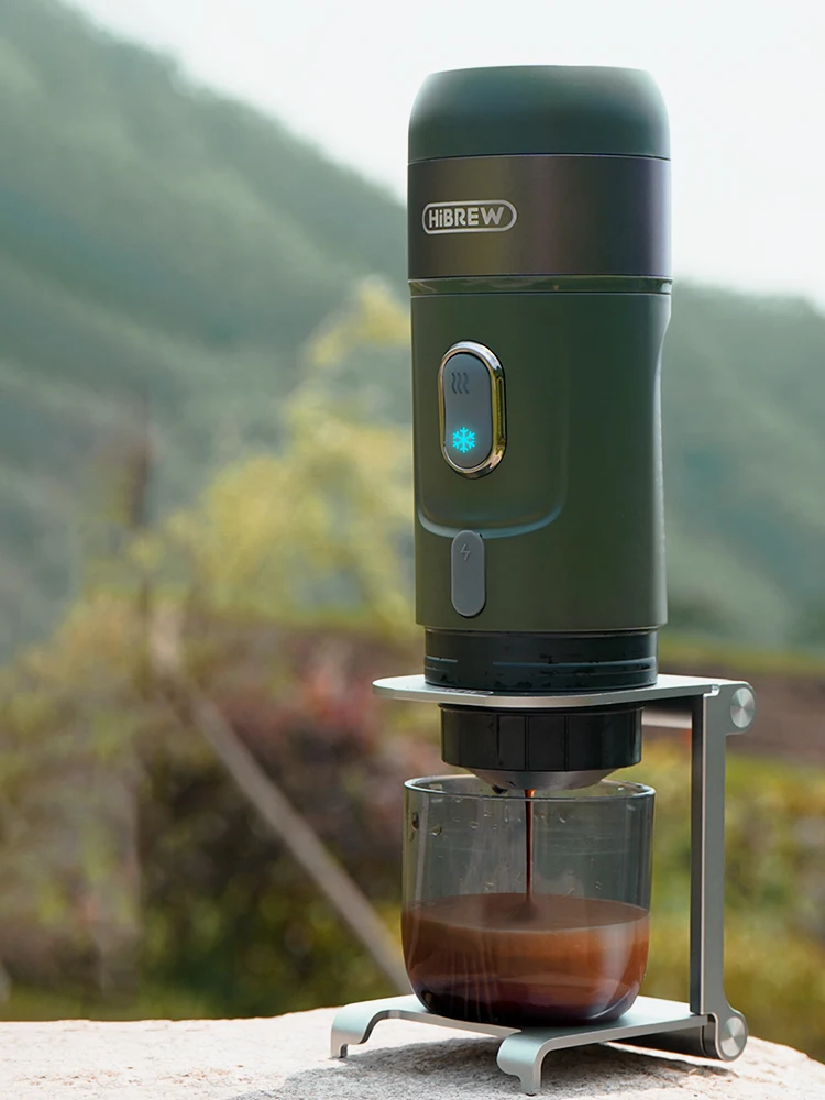 HiBREW-cafetera Espresso portátil eléctrica inalámbrica para coche y hogar, cafetera para acampar, compatible con cápsula en polvo Nespresso Dolce