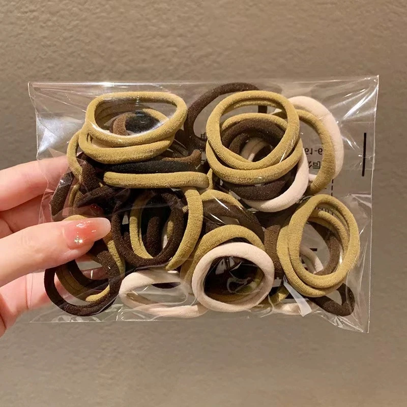Corda de cabelo sem cabelo, corda de cabelo simples, durável, sem costura, anel de toalha, alta elasticidade, anel de cabelo