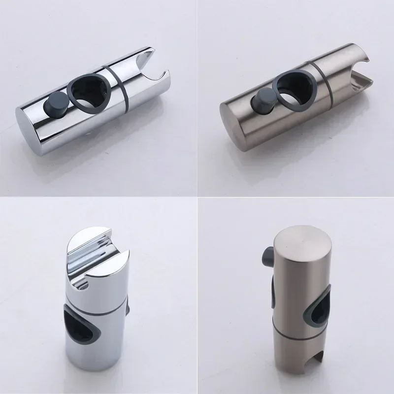 Universal หัวฝักบัวปรับได้ 18 ~ 25 มม.ABS Chrome Rail ผู้ถืออุปกรณ์ห้องน้ําฝักบัววงเล็บยึด