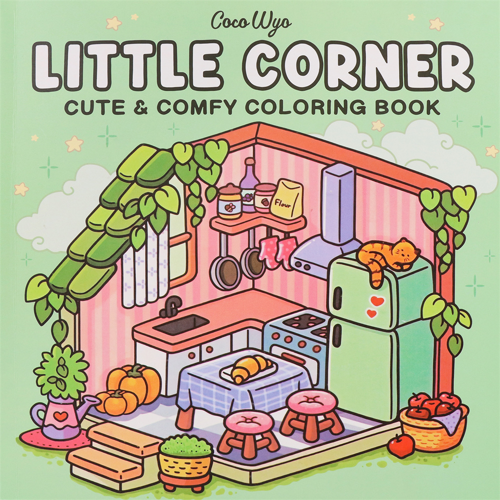 Halloween Spectre Coloring Book LITTLE CORNER Coloring Book for Adult and Teen Featuring Adorable Creepy Creatures Painting Gift