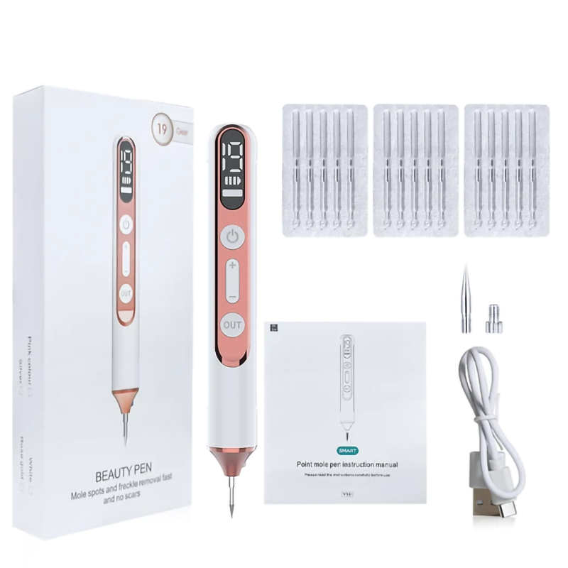 19 Gears เครื่องมือความงาม Freckle Removal ปากกา Skin Mole Removal Dark Spot Remover สําหรับ Face Wart Tag Tattoo Remover ปากกา