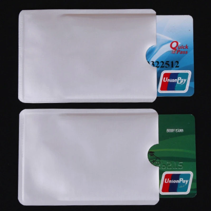 10 Stks/partij Kaarthouder Anti-Scan Credit Rfid-Kaart Beschermende Anti-Magnetische Houder Tas