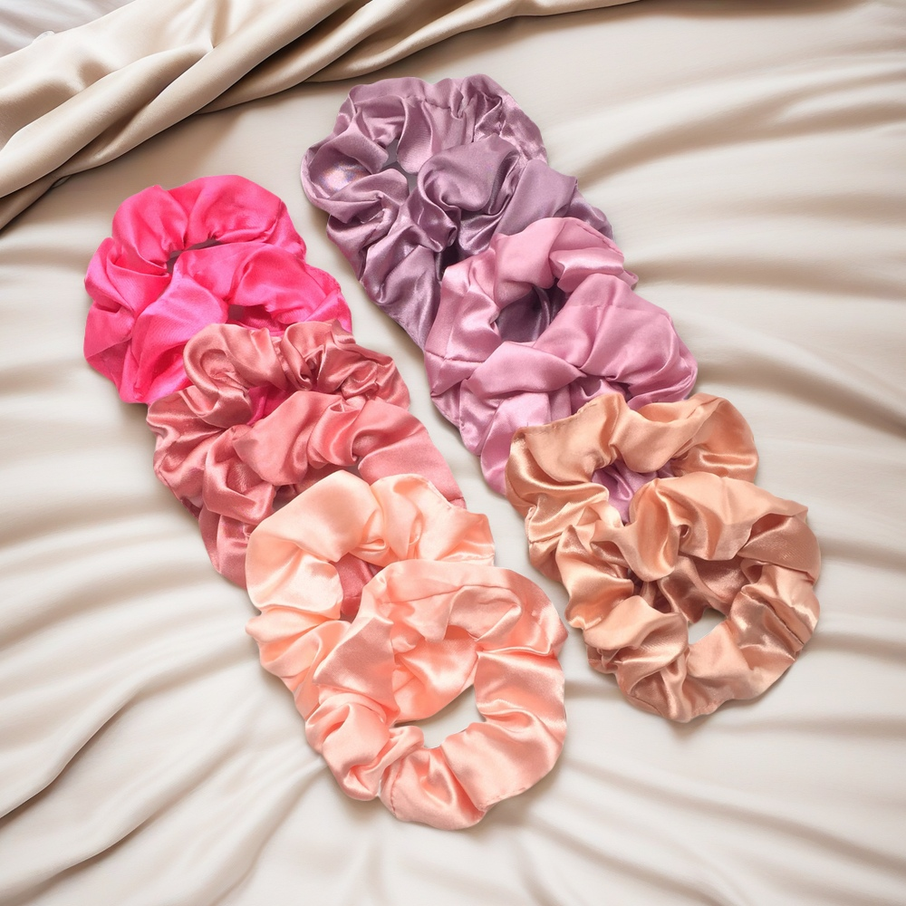 12 stuks kleurrijke satijnen scrunchies - comfortabele en eenvoudige haaraccessoires voor dames en meisjes
