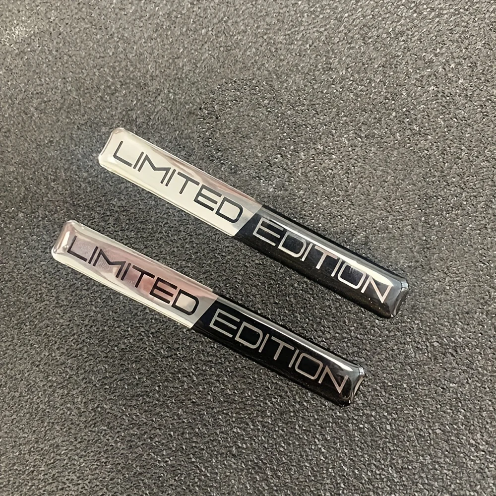 2ชิ้นลิมิเต็ดอิดิชั่นรถยนต์ป้าย3D สติกเกอร์ติดฝากระโปรงท้ายรถอุปกรณ์เสริมสำหรับรถยนต์มอเตอร์ไซค์จักรยาน