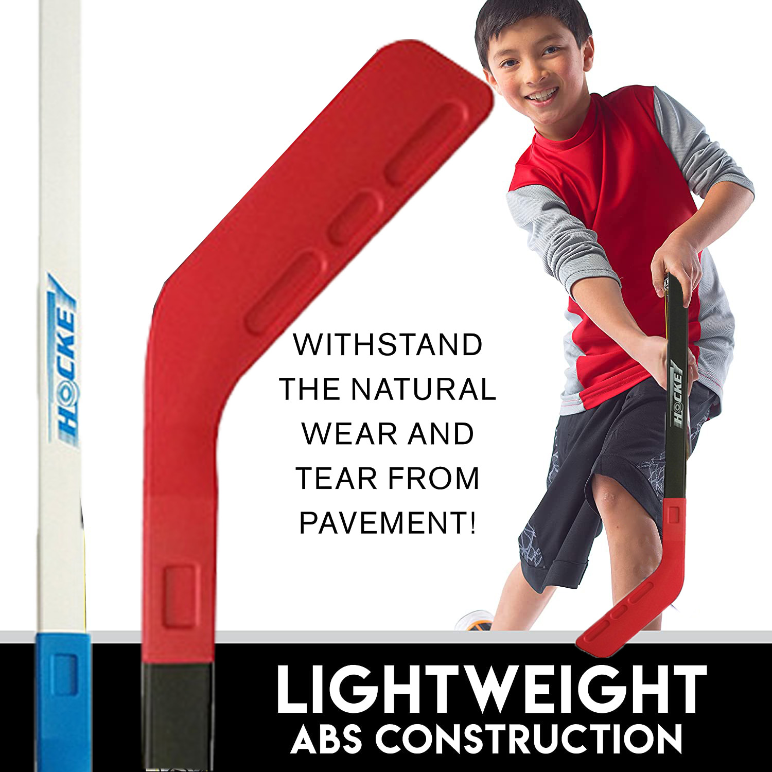 セット子供のおもちゃプーリーアイスホッケー 72 センチメートルプラスチックホッケースティック子供の屋外スポーツおもちゃホッケースティック