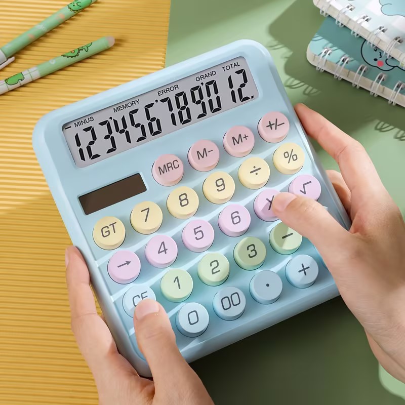 Dopamine snoepkleurige desktoprekenmachine, hoge schoonheid, kantoor, school, studentenbriefpapier, schattig, kawaii