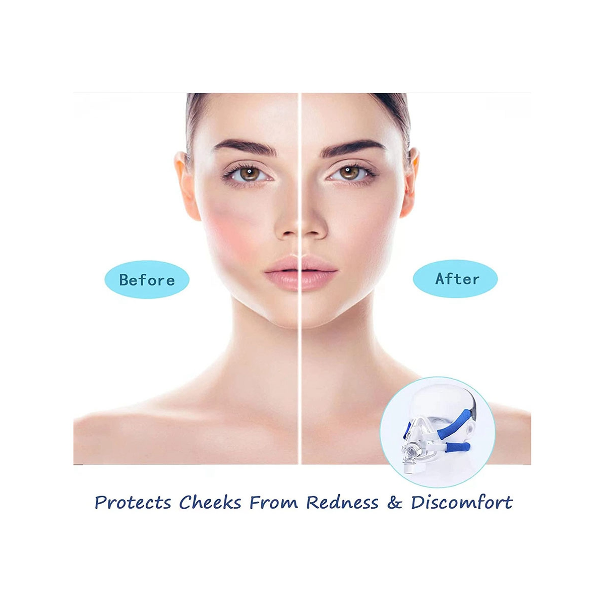 ユニバーサルで再利用可能な保護マスク,ストラップカバー,パッド,コンフォートパッド,4パック