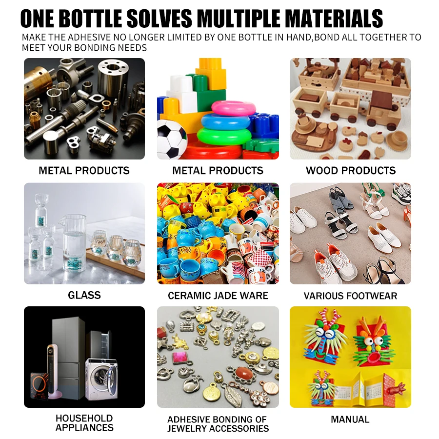 JXVX 1-5pcs 502 Super Glue Instant Quick-drying Cyanoacrylate Adhesive Leather Rubber Wood Metal Strong Bond Liquid Glue Tool