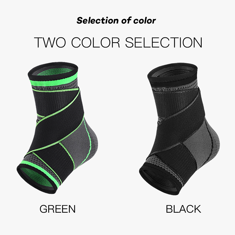 스포츠 발목 버팀대 압축 스트랩 슬리브 지지대, 3D 직조 탄성 붕대, 발 보호 기어, 체육관 피트니스, 1 PC