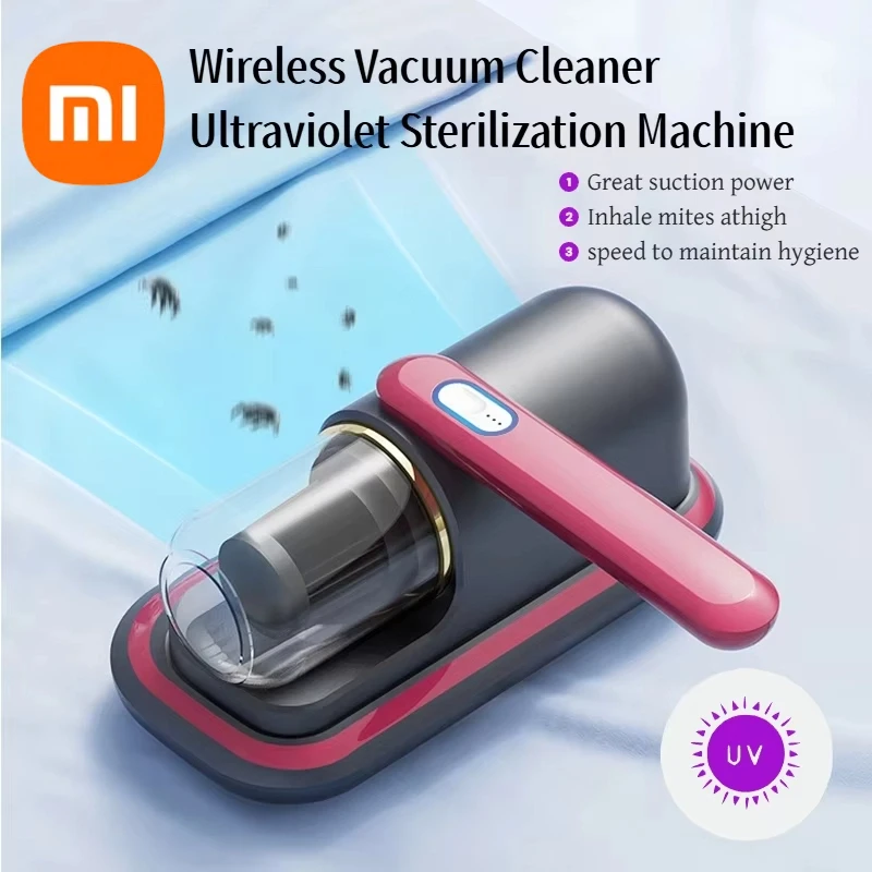 Aspiradora inalámbrica, máquina de esterilización ultravioleta, Mini lavado de colchones domésticos, eliminador de ácaros, Robot limpiador de ropa de cama