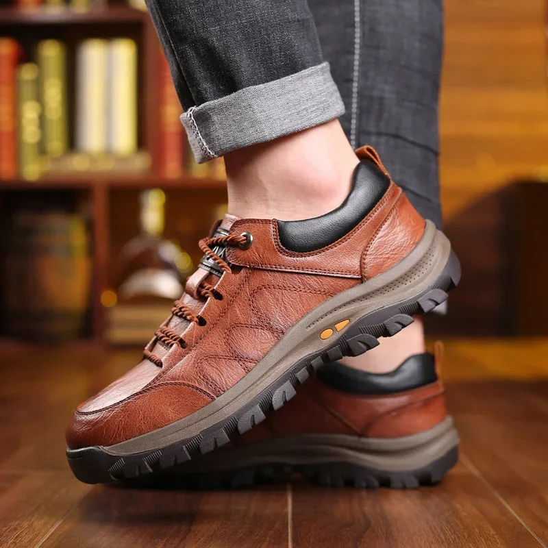 Sapatos masculinos rua na moda correndo antiderrapante ao ar livre rendas até caminhadas sapatos casuais sapatos esportivos tamanho grande tênis masculinos 2024