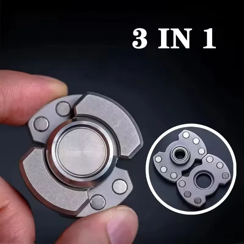 Metal magnético slider transformar mão spinner empurrar cartão mini edc alívio do estresse empurrar cartão adulto brinquedos anti ansiedade