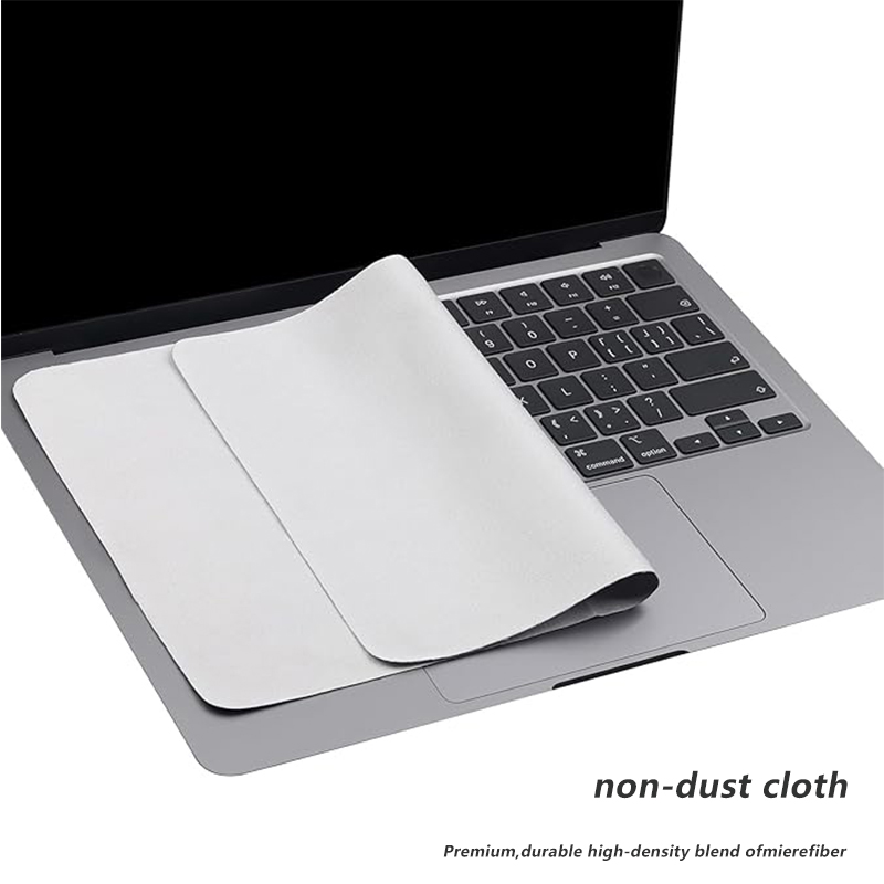 Microfiber Dustproof Cleaning Cloth Notebook Keyboard Cover Laptop Screen Cleaner Kit for MacBook Pro 13/15/16 Inch