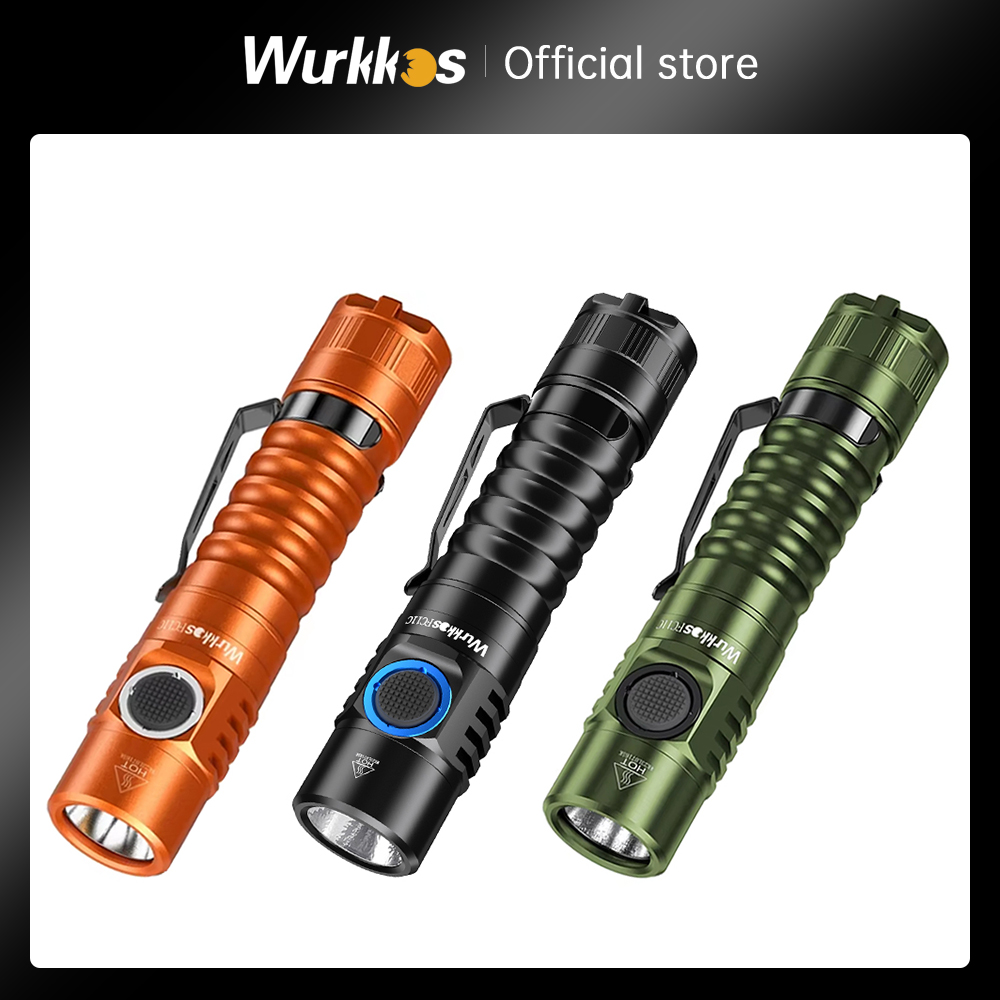 Wurkkos FC11C Nichia 519A circuito Buck senderismo 18650 linterna salida máxima 1200 LM USB C recargable EDC antorcha regalos del Día del Padre