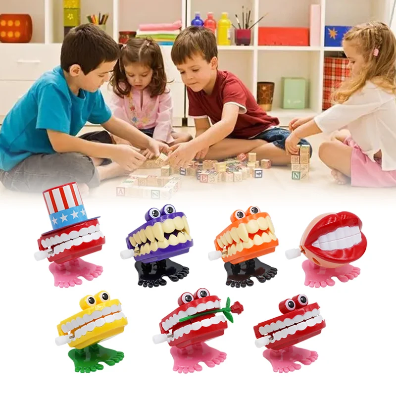 Игрушка с имитацией зубов, заводная игрушка, подарок, кукла с имитацией зубов, прыгающие зубы, Хэллоуин, Рождественская игрушка, стоматологический подарок, игрушка, милая игрушка, детские подарки