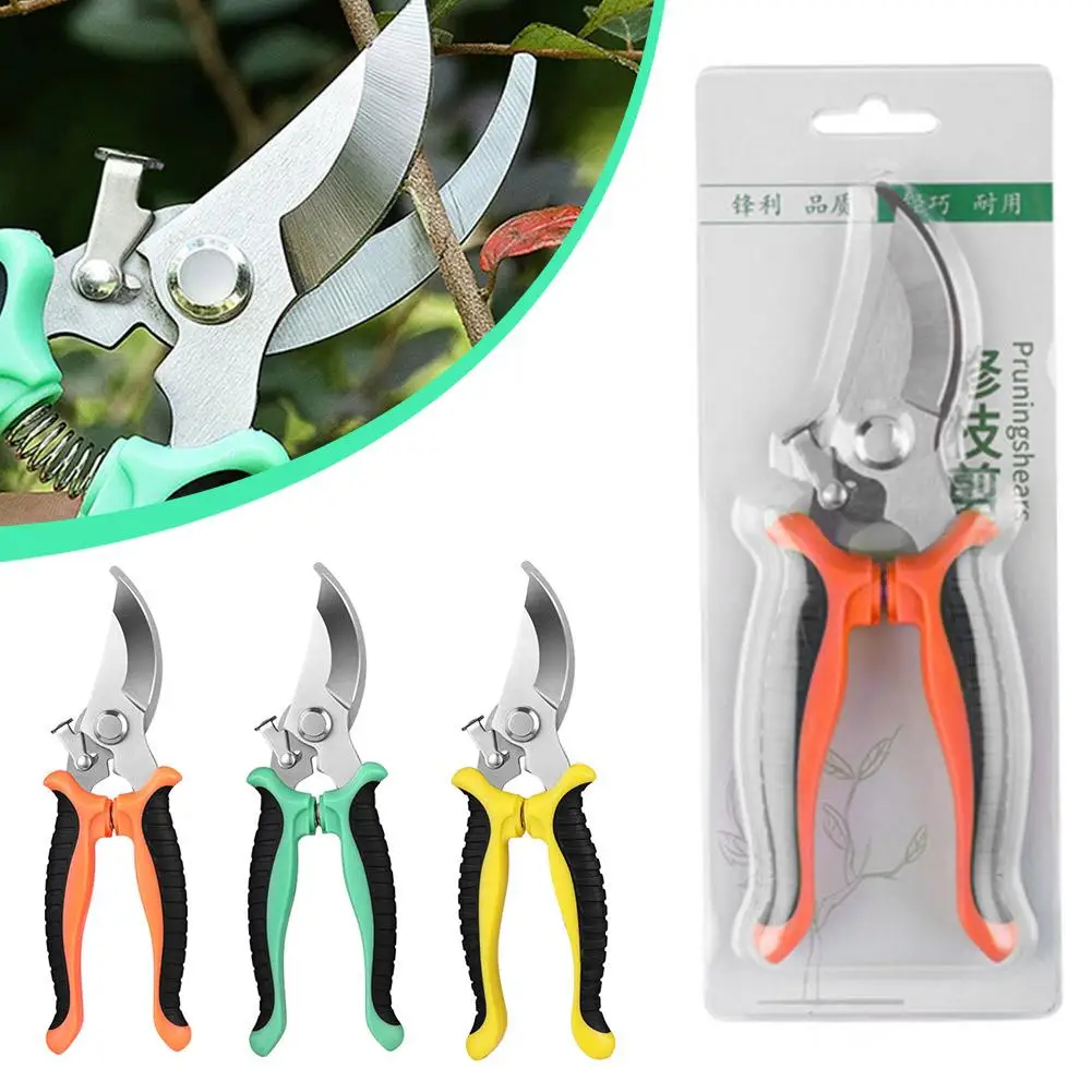 Pruner Garden Scissors Professional Sharp Bypass Pruning Shears Tree Trimmers Secateurs Hand Clippers For Garden Beak Scissors