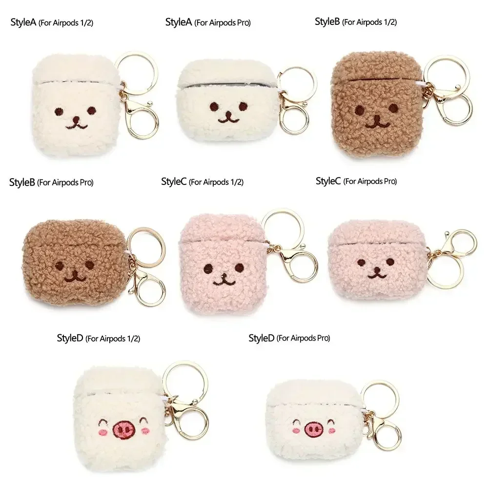 Casing Airpods 4 Pro, sarung Headphone 2022 anjing halus lucu untuk Apple AirPod 3 2 Pro generasi ke-2 Pro USB C