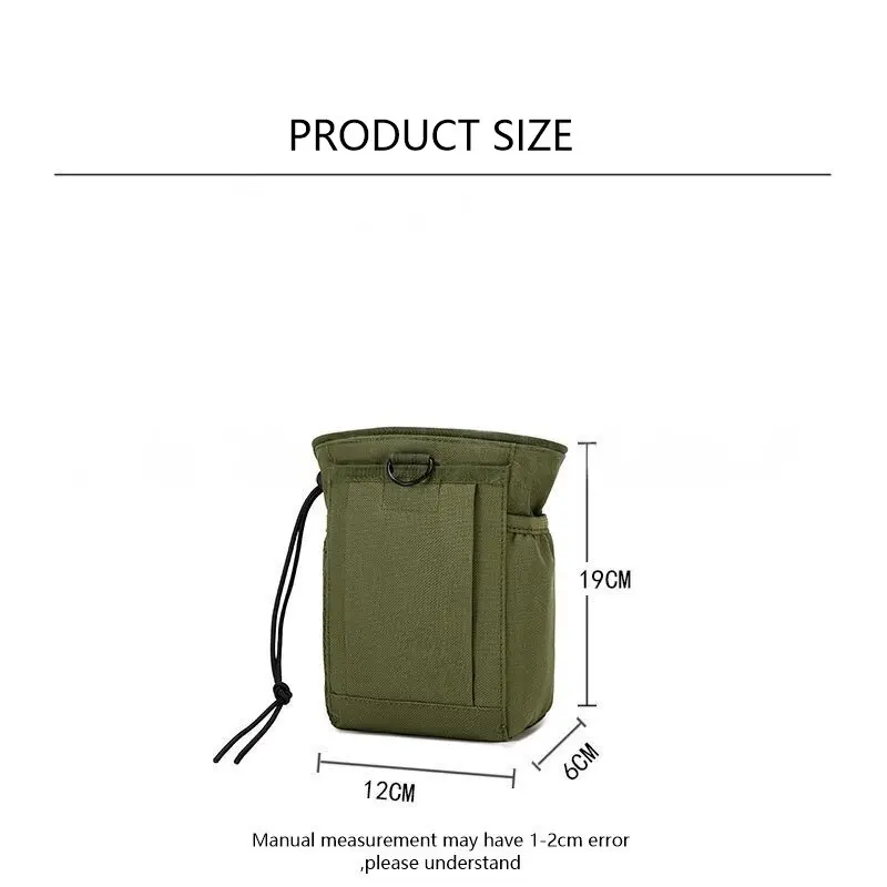 กลางแจ้ง 3-5L Camouflage Molle 600D ไนลอน Dump Drop กระเป๋ารีไซเคิลเอวแพ็คกระเป๋าอุปกรณ์เสริมกระเป๋ากระเป๋า ﻿