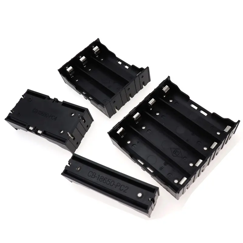 ABS 18650 Power Bank Cases 1X 2X 3X 4X 18650 Battery Holder Storage Box Case 1 2 3 4 Slot Battery Container With Hard Pin